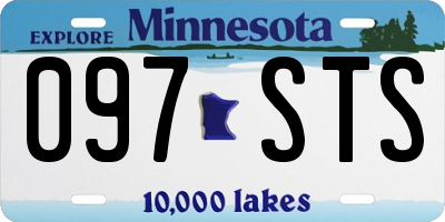 MN license plate 097STS