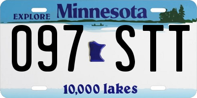 MN license plate 097STT
