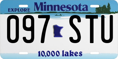 MN license plate 097STU