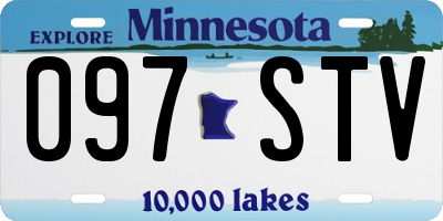 MN license plate 097STV