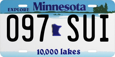 MN license plate 097SUI
