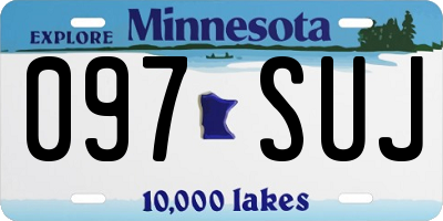 MN license plate 097SUJ