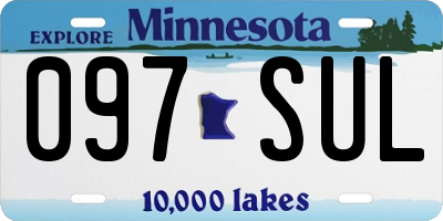 MN license plate 097SUL