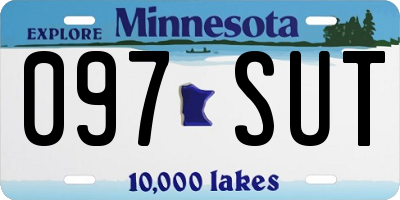 MN license plate 097SUT