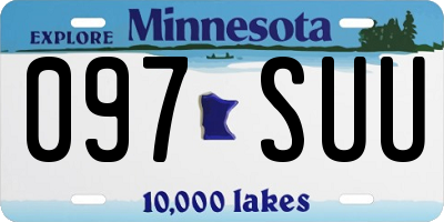 MN license plate 097SUU