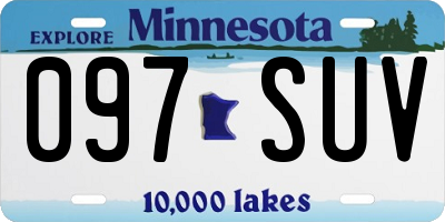 MN license plate 097SUV