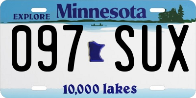 MN license plate 097SUX