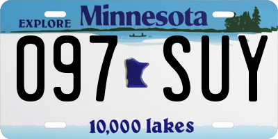 MN license plate 097SUY