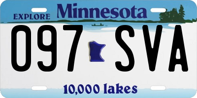 MN license plate 097SVA