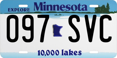 MN license plate 097SVC