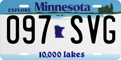 MN license plate 097SVG