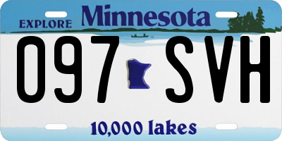 MN license plate 097SVH
