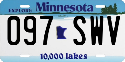 MN license plate 097SWV