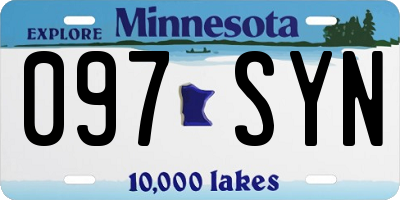 MN license plate 097SYN