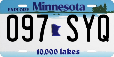 MN license plate 097SYQ