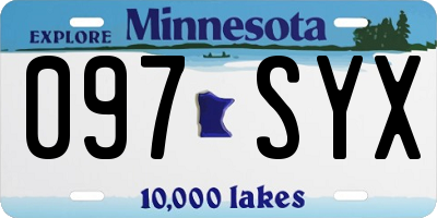 MN license plate 097SYX