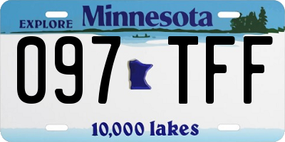 MN license plate 097TFF