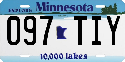 MN license plate 097TIY