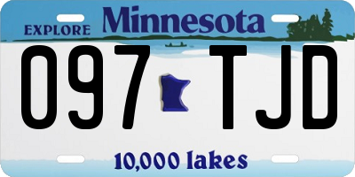 MN license plate 097TJD
