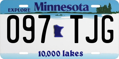 MN license plate 097TJG