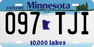 MN license plate 097TJI