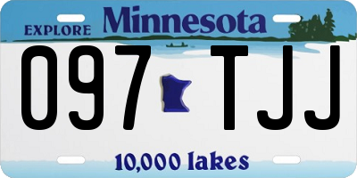 MN license plate 097TJJ