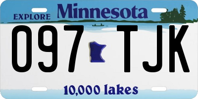 MN license plate 097TJK