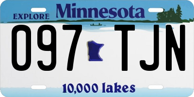 MN license plate 097TJN