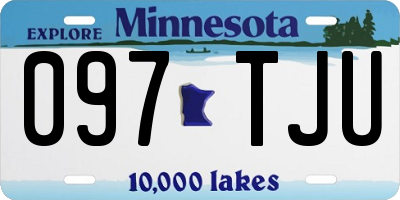 MN license plate 097TJU