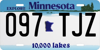 MN license plate 097TJZ