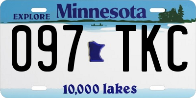 MN license plate 097TKC
