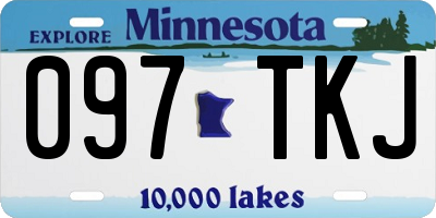 MN license plate 097TKJ