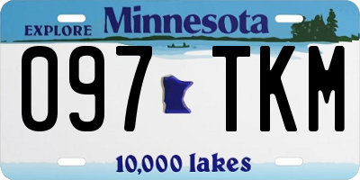 MN license plate 097TKM