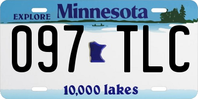 MN license plate 097TLC