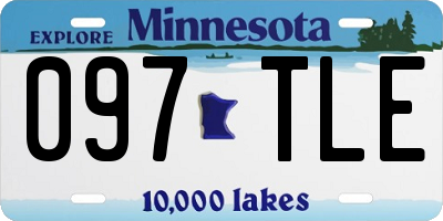 MN license plate 097TLE