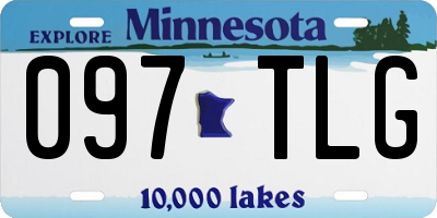 MN license plate 097TLG
