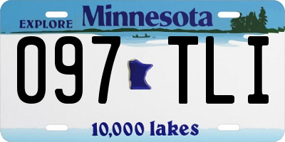 MN license plate 097TLI