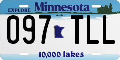 MN license plate 097TLL