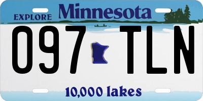MN license plate 097TLN
