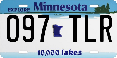 MN license plate 097TLR