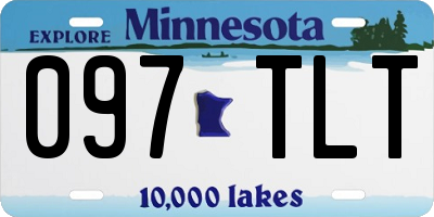 MN license plate 097TLT