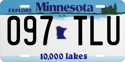 MN license plate 097TLU