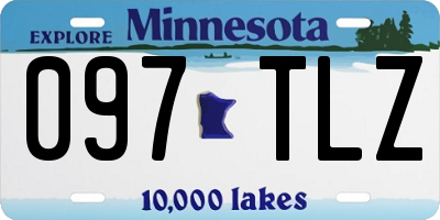 MN license plate 097TLZ