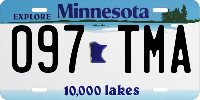 MN license plate 097TMA