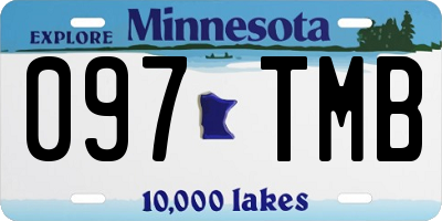 MN license plate 097TMB