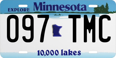 MN license plate 097TMC