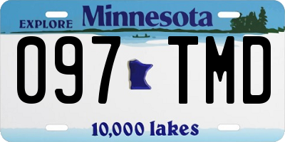 MN license plate 097TMD