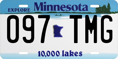 MN license plate 097TMG