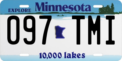 MN license plate 097TMI