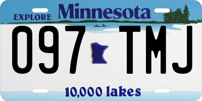MN license plate 097TMJ